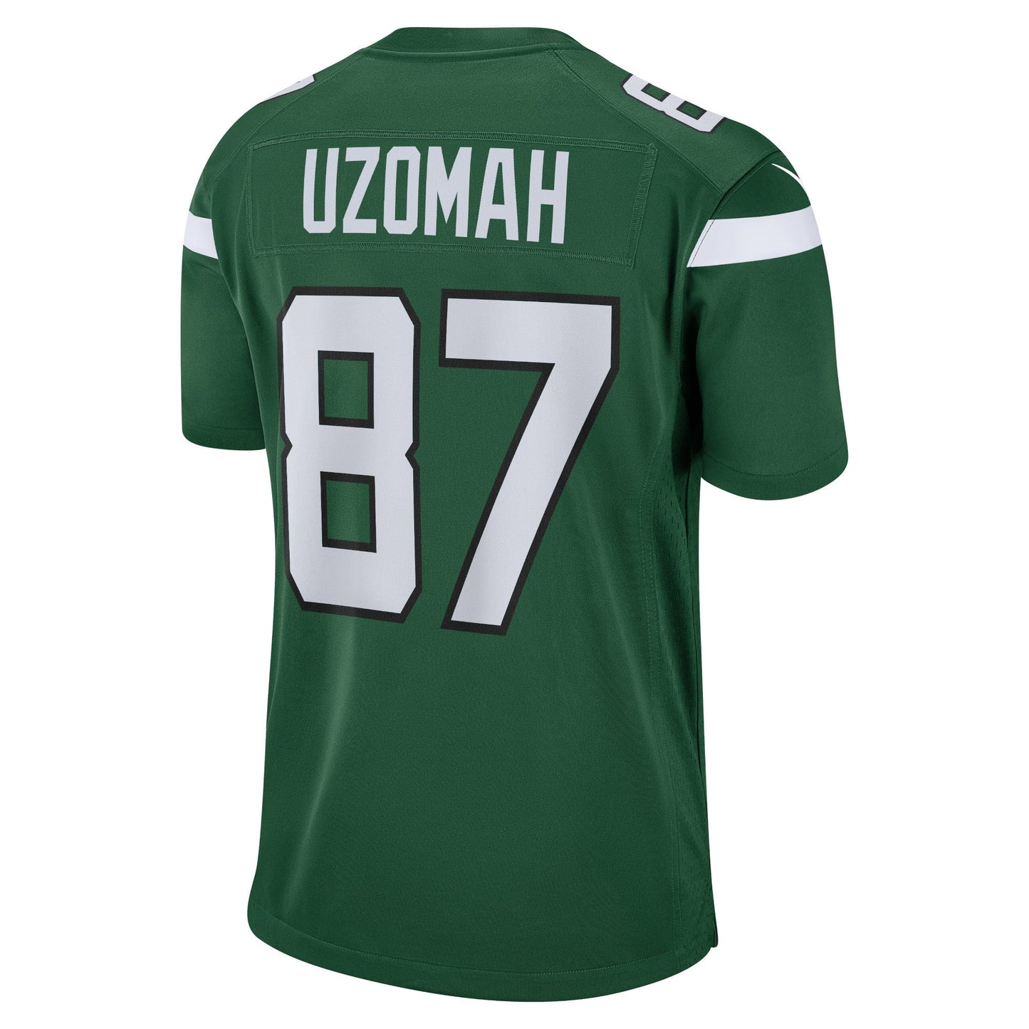 C.J. Uzomah New York Jets Game Jersey - Gotham Green football jersey product view 3