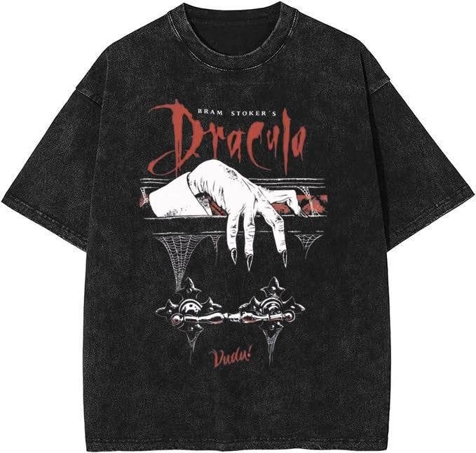 Vintage Dracula Acid Washed Horror Tee Shirt Unisex T-shirt, Sweatshirt, Hoodie, Long Sleeve Tee - T-Shirt, Sweatshirt, Hoodie