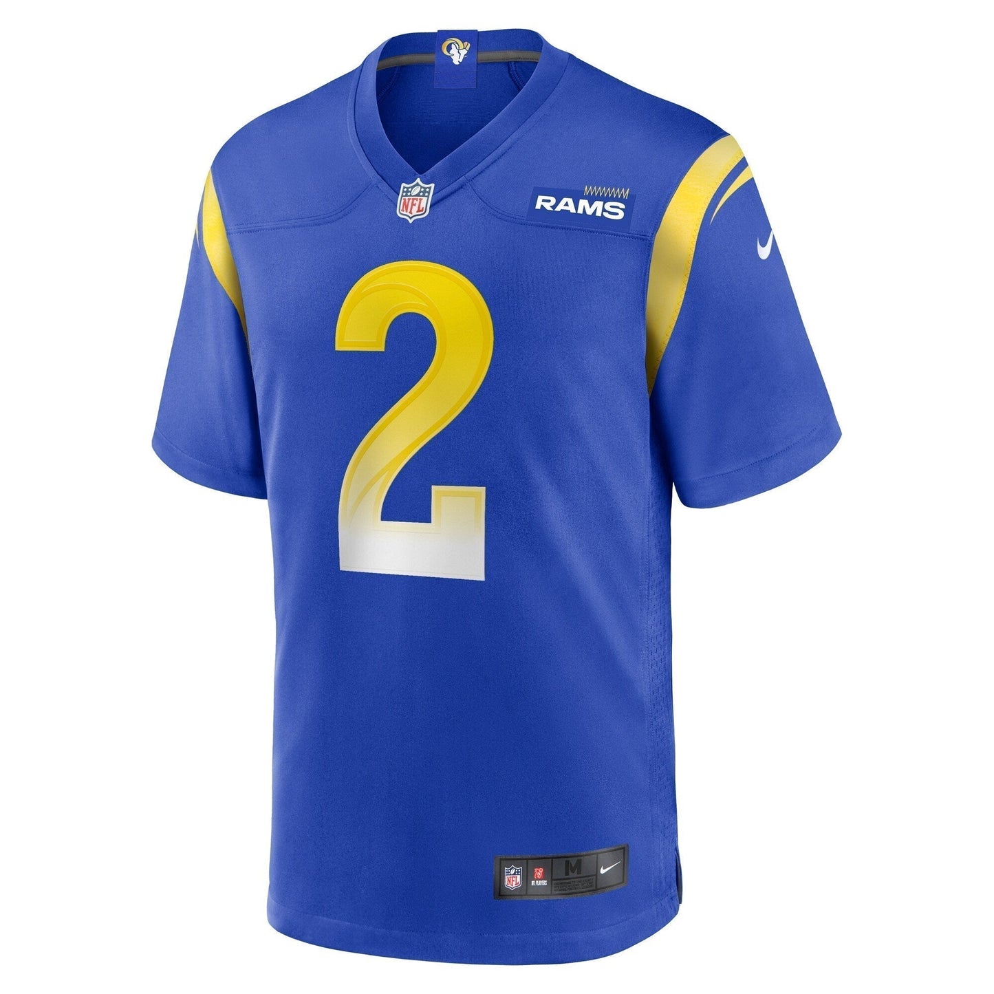 Russ Yeast Los Angeles Rams Home Game Jersey - Royal football jersey product view 2