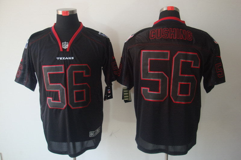 Men's Houston Texans Brian Cushing #56 Black Game Jersey1 football jersey product view 1