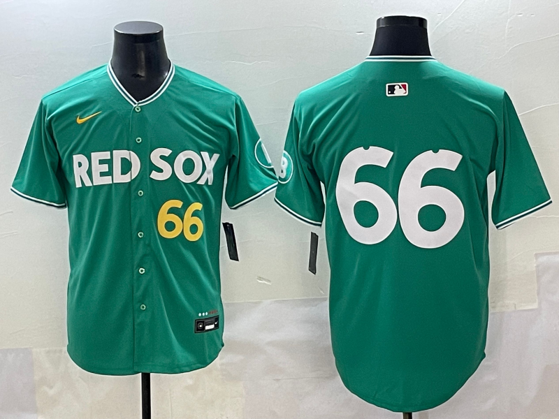 Men's Boston Red Sox Brayan Bello Green 2025 City Connect Limited Player Jersey baseball jersey product view 1