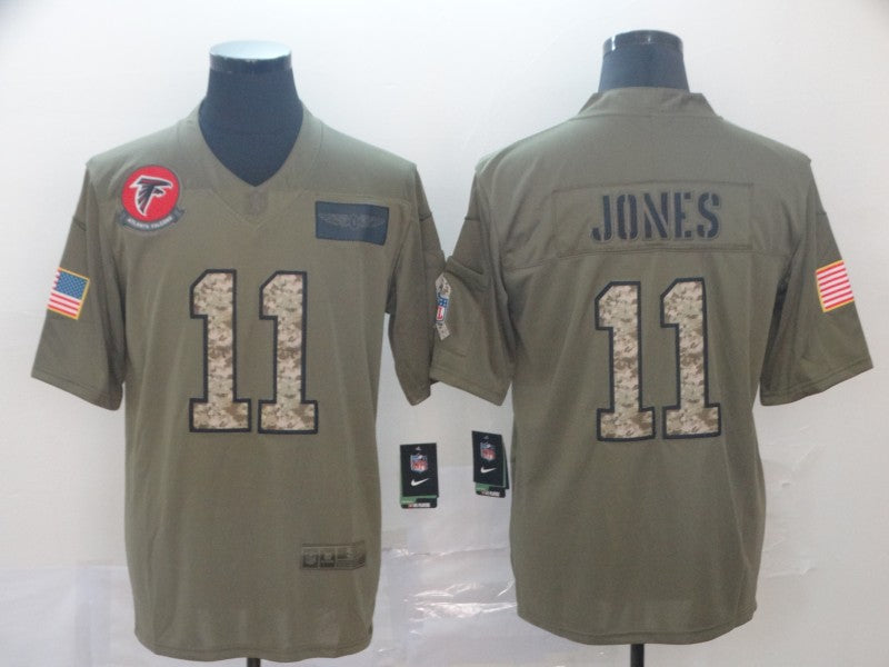 Men's Atlanta Falcons Julio Jones #11 Brown Alternate Game Jersey1 football jersey product view 1
