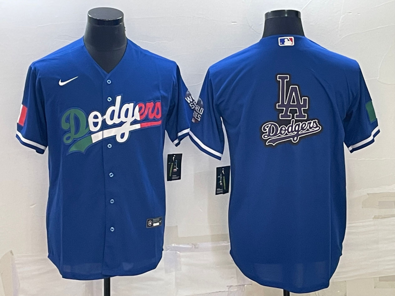 Men's Los Angeles Dodgers Blue Replica Baseball Jersey baseball jersey product view 1