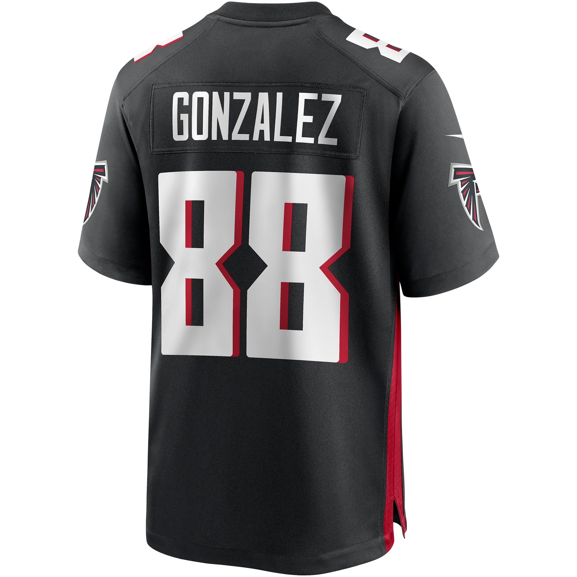 Tony Gonzalez Atlanta Falcons Game Retired Jersey - Black football jersey product view 3