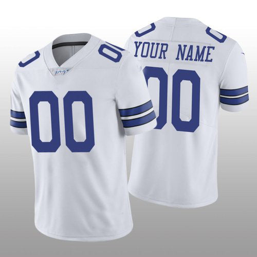 Custom1 Dallas Cowboys White Vapor Limited 100th Season Jersey1 Stitched Jersey1 Football Jerseys football jersey product view 1