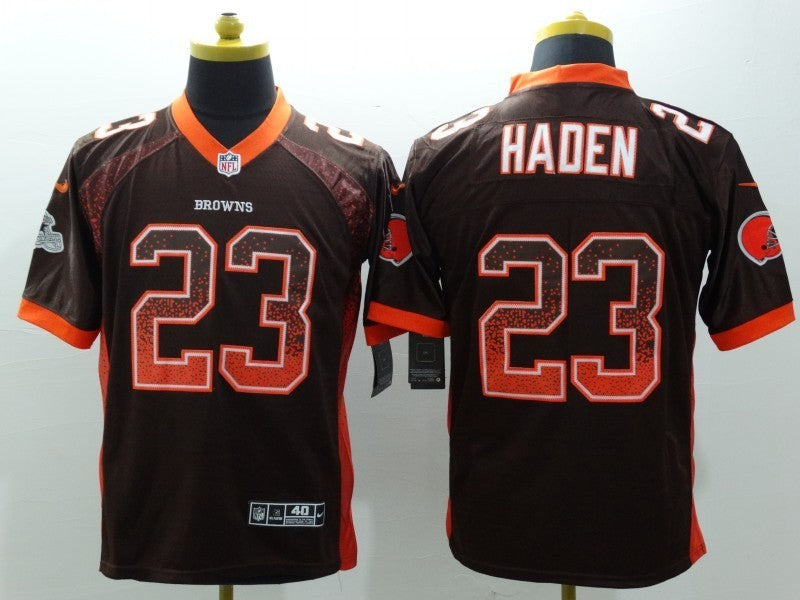 Men's Cleveland Browns Joe Haden #23 Brown Game Jersey1 football jersey product view 1