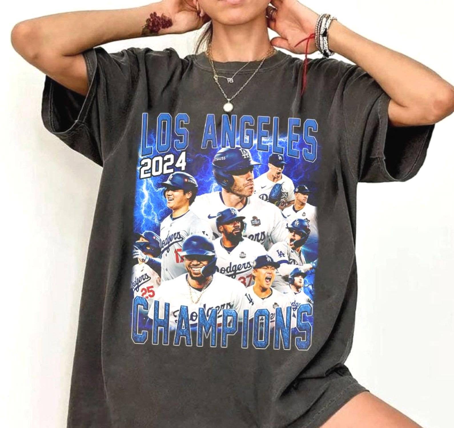 Los Angeles Baseball Champions 2024 Vintage Comfort Tee Unisex T-shirt, Sweatshirt, Hoodie, Long Sleeve Tee - T-Shirt, Sweatshirt, Hoodie