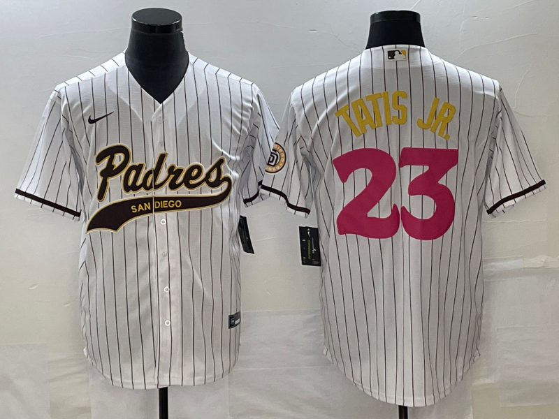Men's San Diego Padres Fernando Tatis Jr. White Replica Team Jersey Joint Edition baseball jersey product view 1
