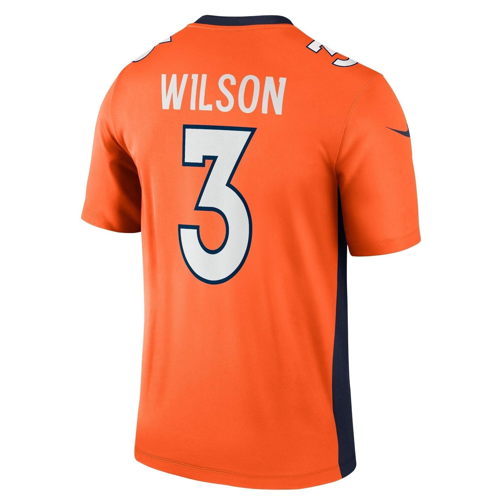 Russell Wilson Denver Broncos Legend Jersey - Orange football jersey product view 3