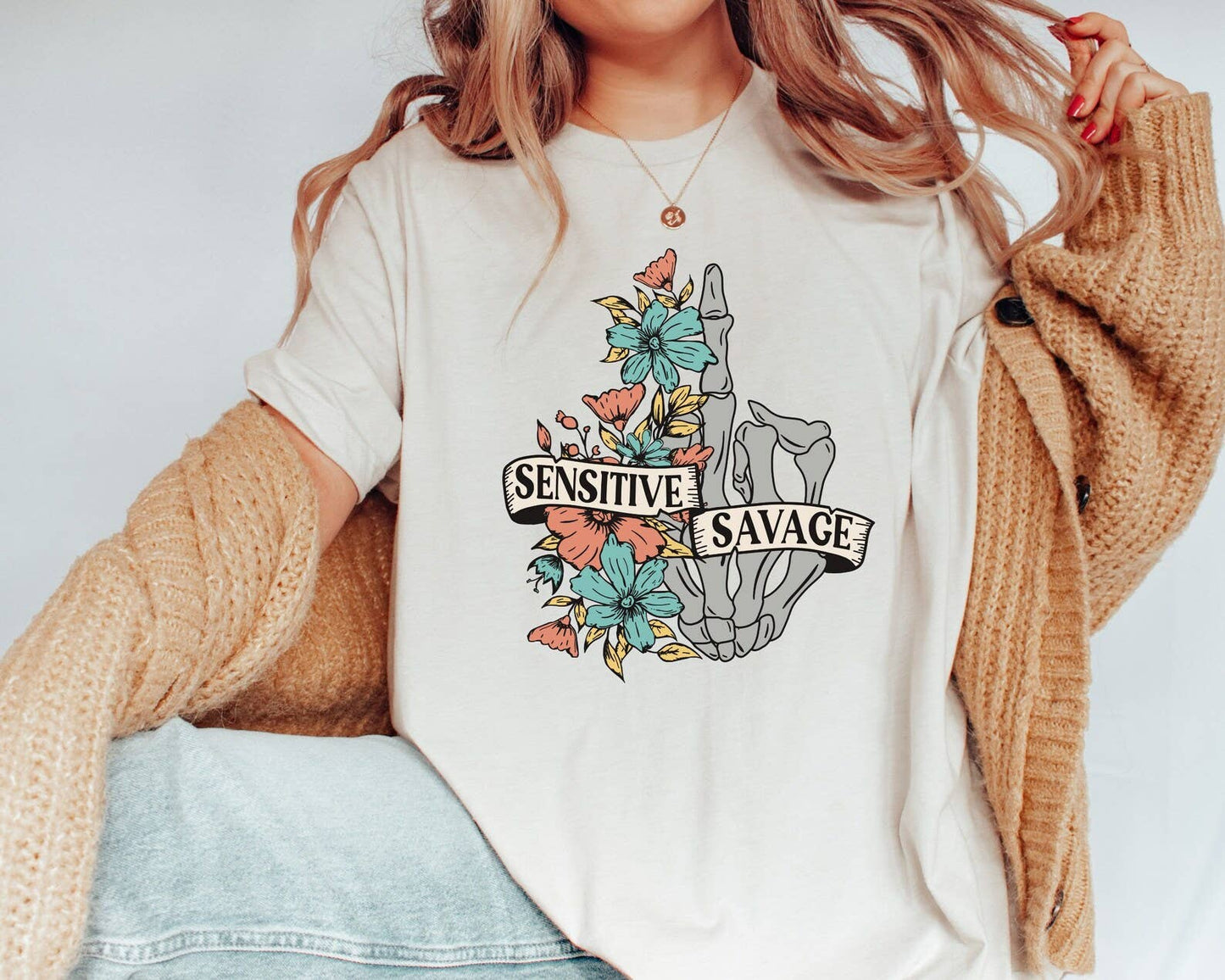 Sensitive Savage T-Shirt Unisex T-shirt, Sweatshirt, Hoodie, Long Sleeve Tee - T-Shirt, Sweatshirt, Hoodie