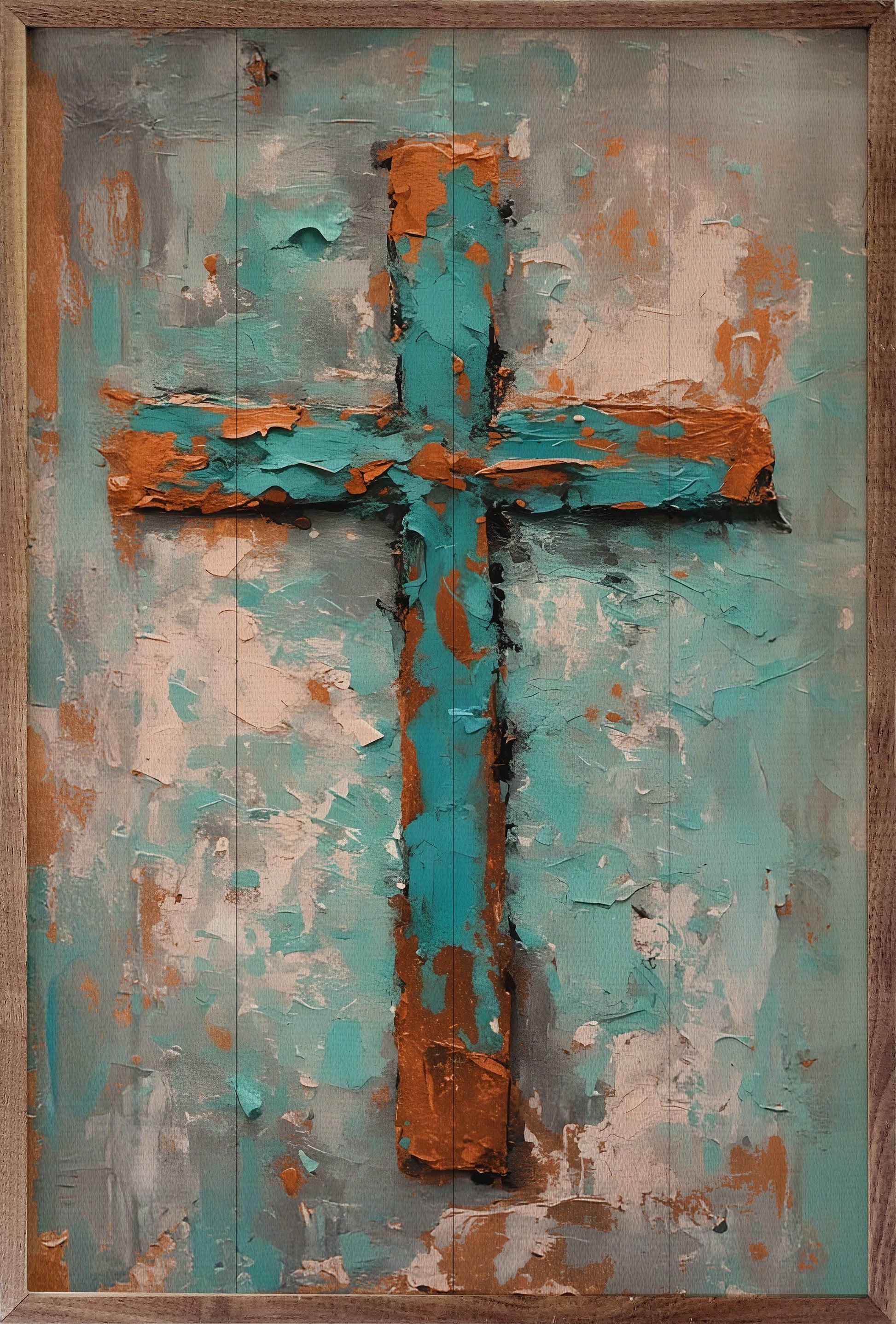 Turquoise Cross Unisex T-shirt, Sweatshirt, Hoodie, Long Sleeve Tee - T-Shirt, Sweatshirt, Hoodie