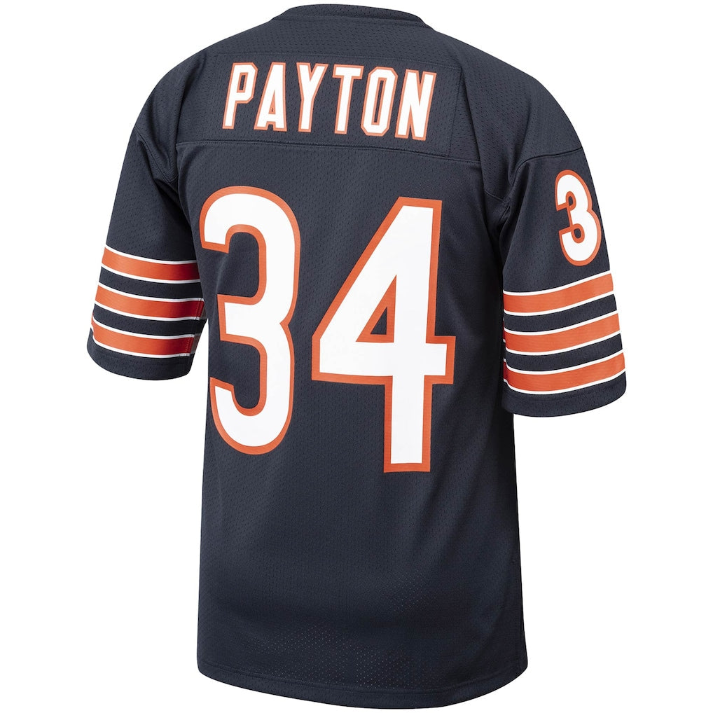 C.Bears #34 Walter Payton 1985 Navy Authentic Throwback Retired Player Jersey football jersey product view 1