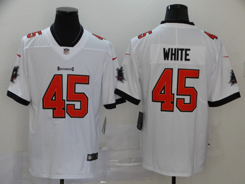Men's Tampa Bay Buccaneers Devin White White Game Jersey football jersey product view 1