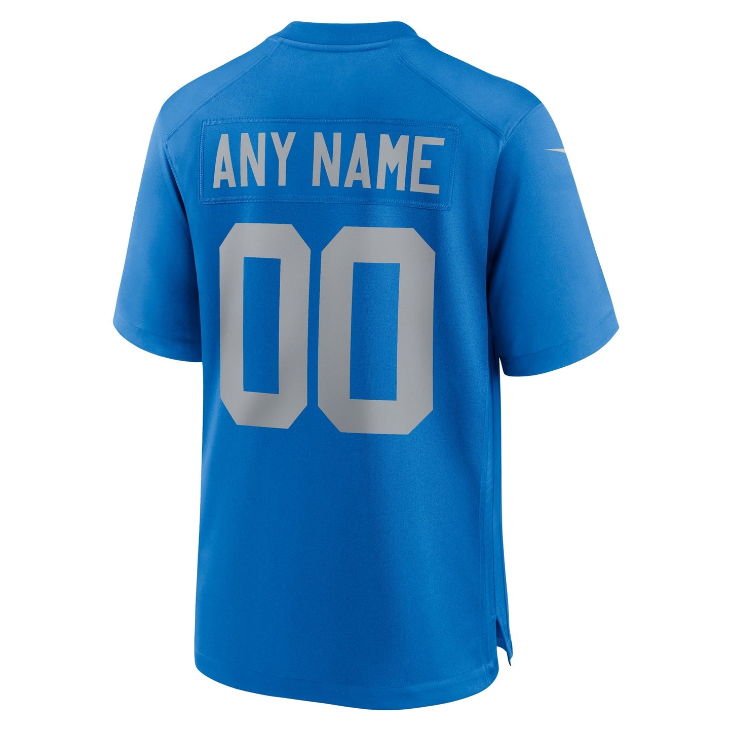 Detroit Lions Alternate Custom Game Jersey - Blue football jersey product view 3