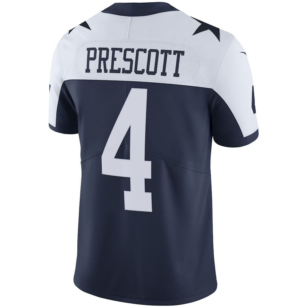 D.Cowboys #4 Dak Prescott Navy Alternate Vapor Limited Jersey football jersey product view 1