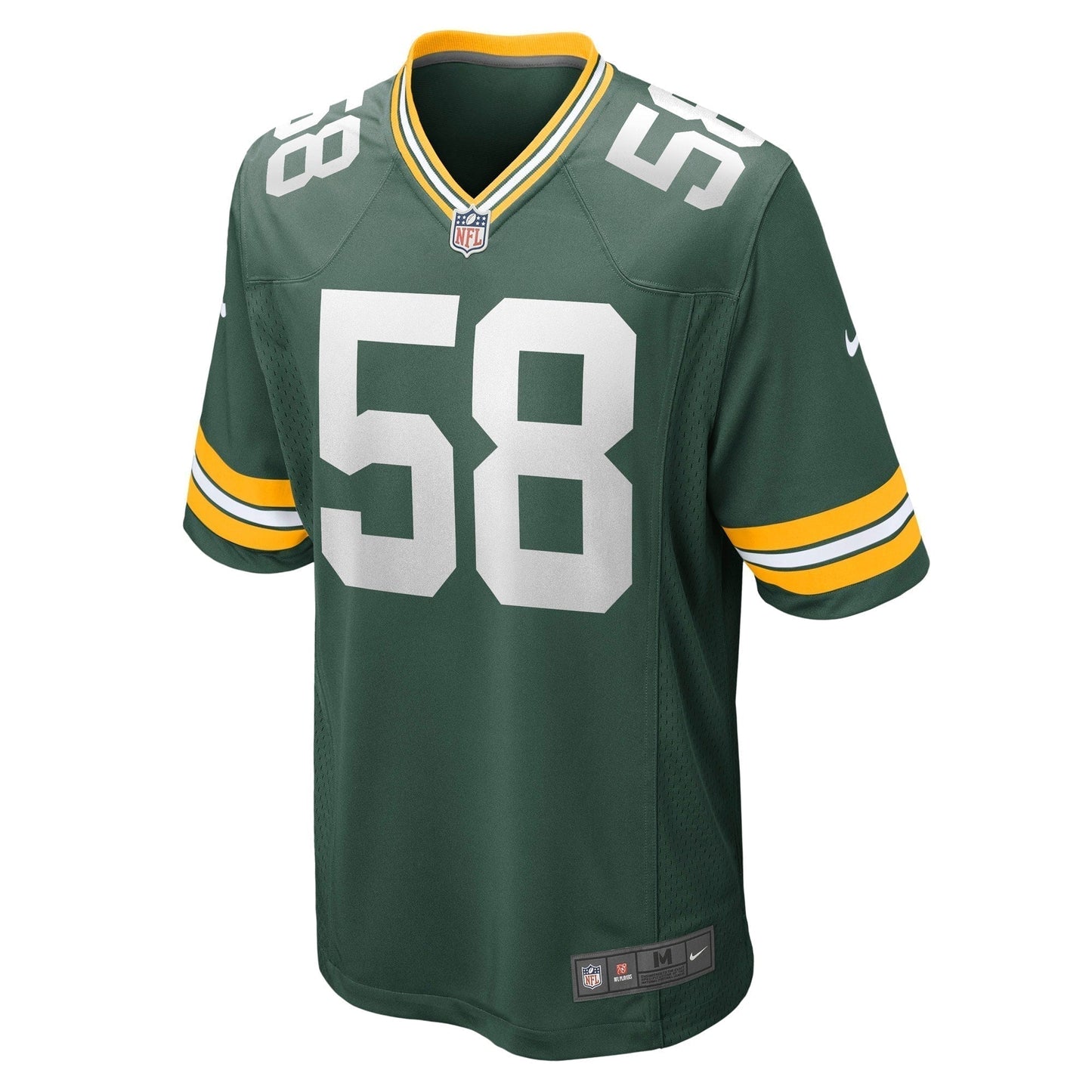 Isaiah McDuffie Green Bay Packers Game Jersey - Green football jersey product view 2