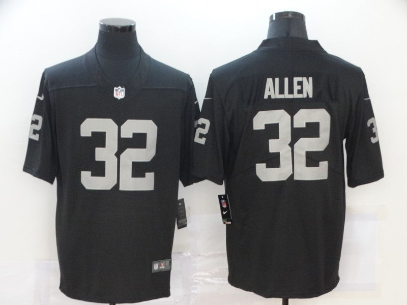 Men's Las Vegas Raiders Marcus Allen Black Game Player Jersey football jersey product view 1