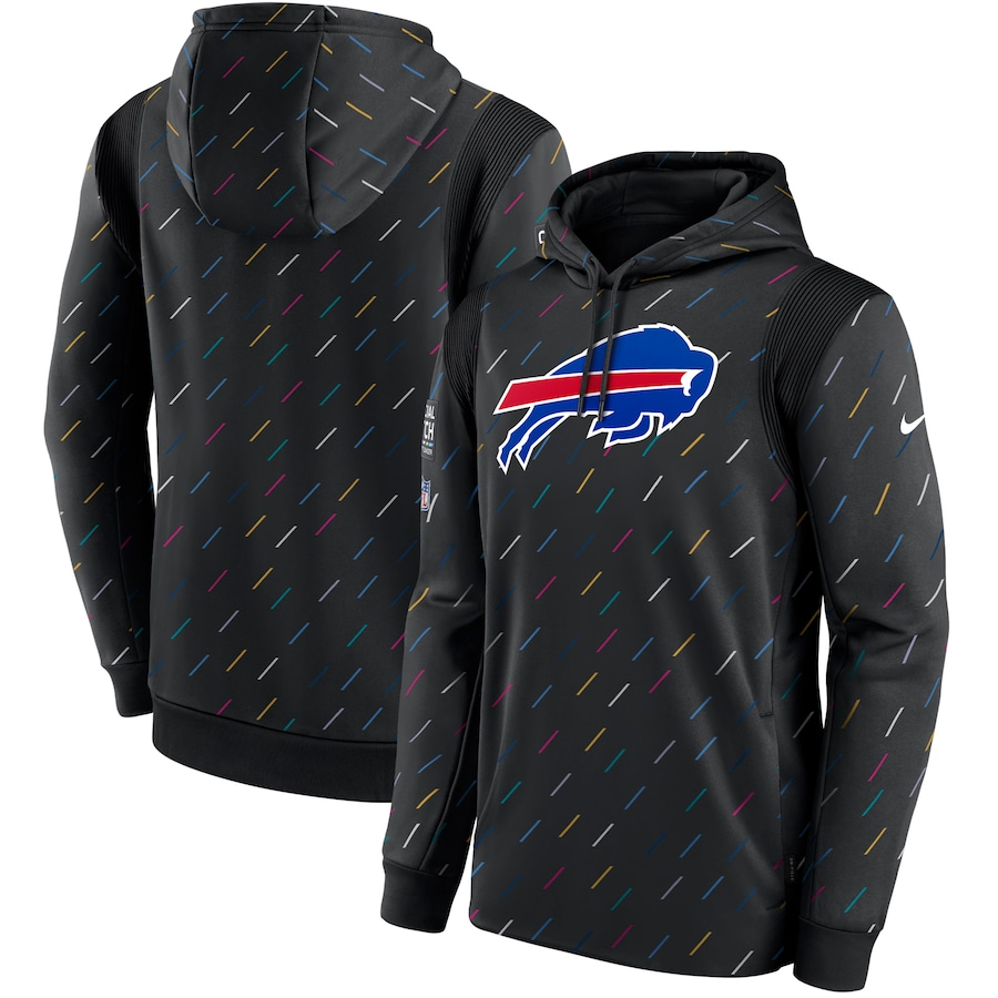 Men's Buffalo Bills 2021 Salute to Service Hoodie Black football jersey product view 1