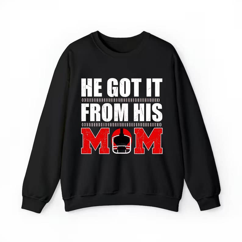 Football Mom Sweatshirt Game Day Gear & Gifts Unisex T-shirt, Sweatshirt, Hoodie, Long Sleeve Tee - T-Shirt, Sweatshirt, Hoodie