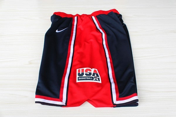 dream team blue white shorts basketball jersey product view 3