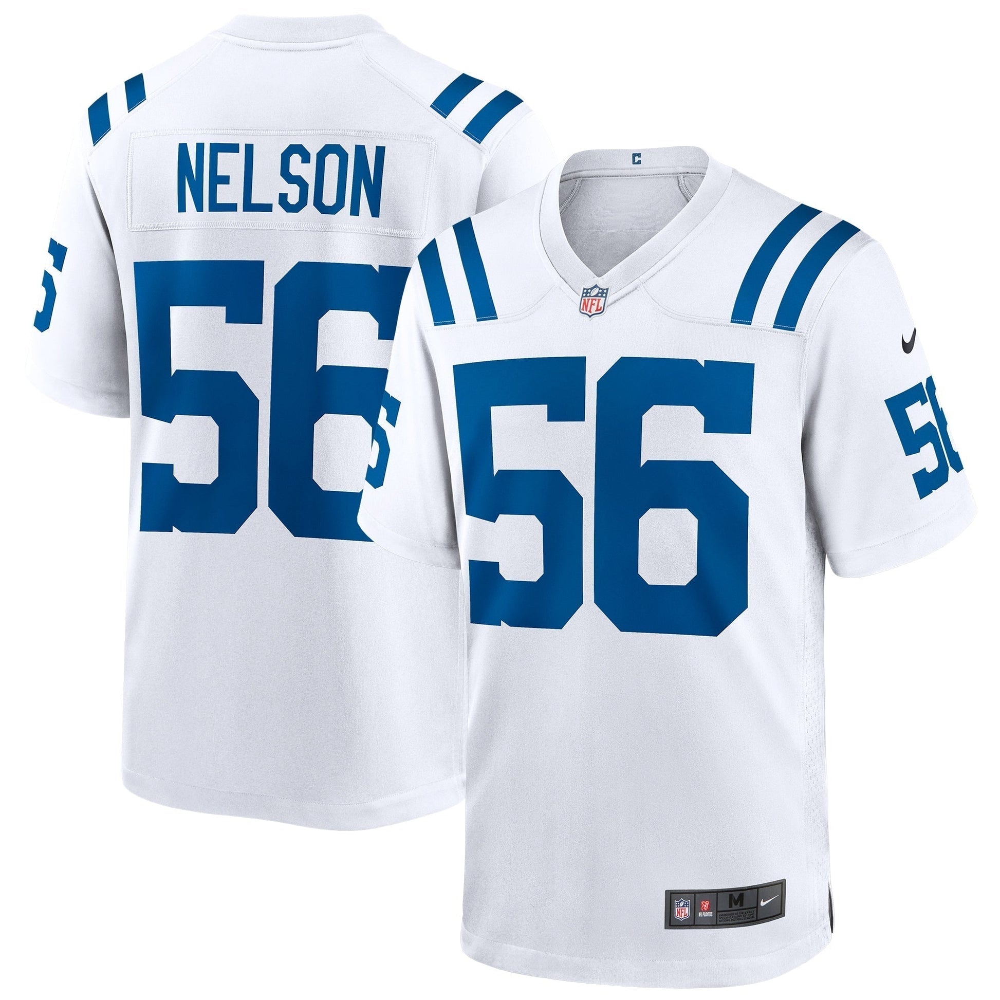 Quenton Nelson Indianapolis Colts Game Jersey - White football jersey product view 1