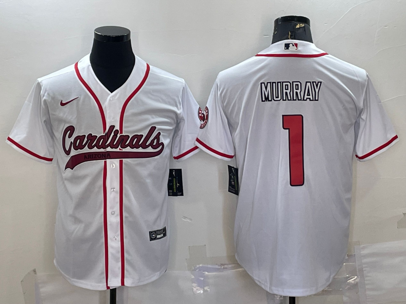 Men's Arizona Cardinals Kyler Murray White Game Jersey Joint Edition football jersey product view 1