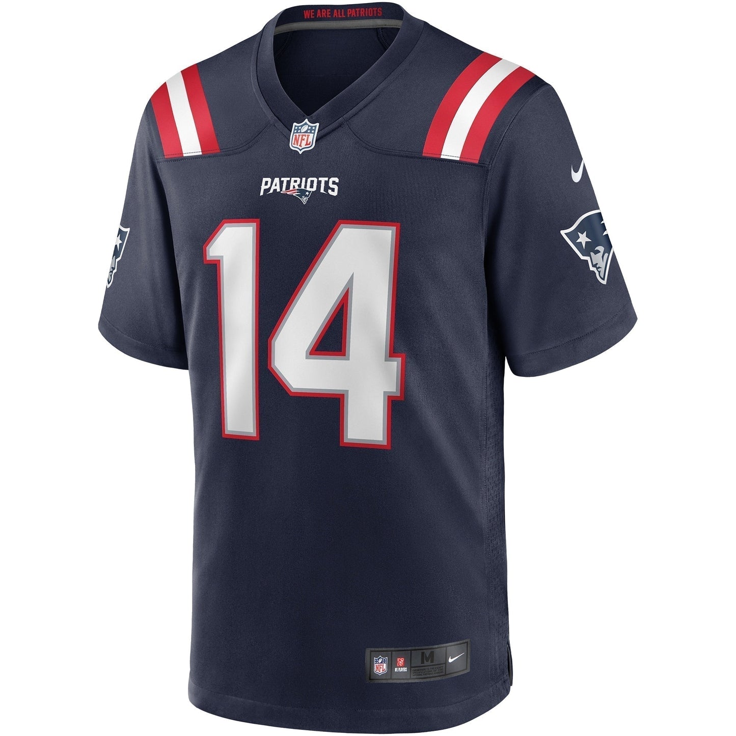 Steve Grogan New England Patriots Game Retired Jersey - Navy football jersey product view 2