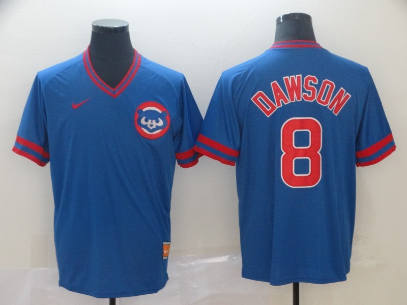 Men's Chicago Cubs Andre Dawson Blue Replica Baseball Jersey baseball jersey product view 1