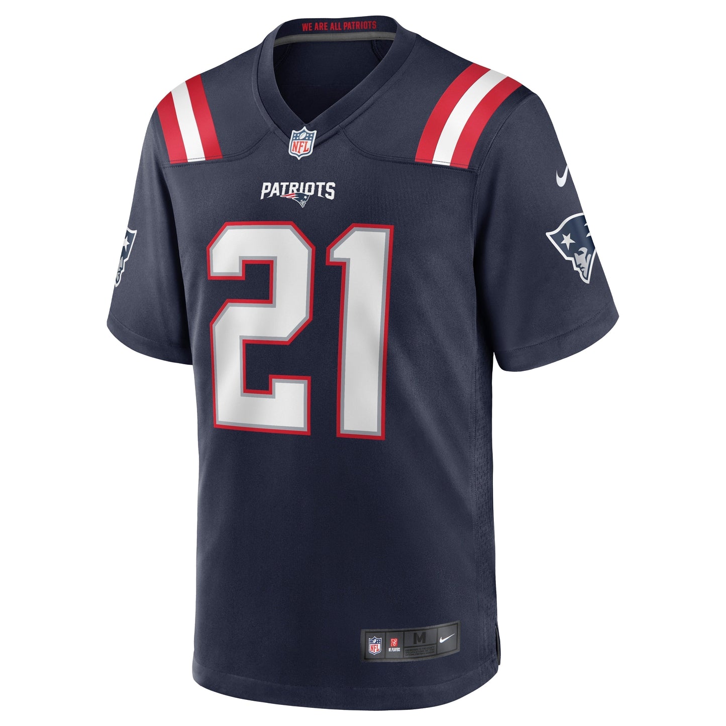 Adrian Phillips New England Patriots Game Jersey - Navy football jersey product view 2