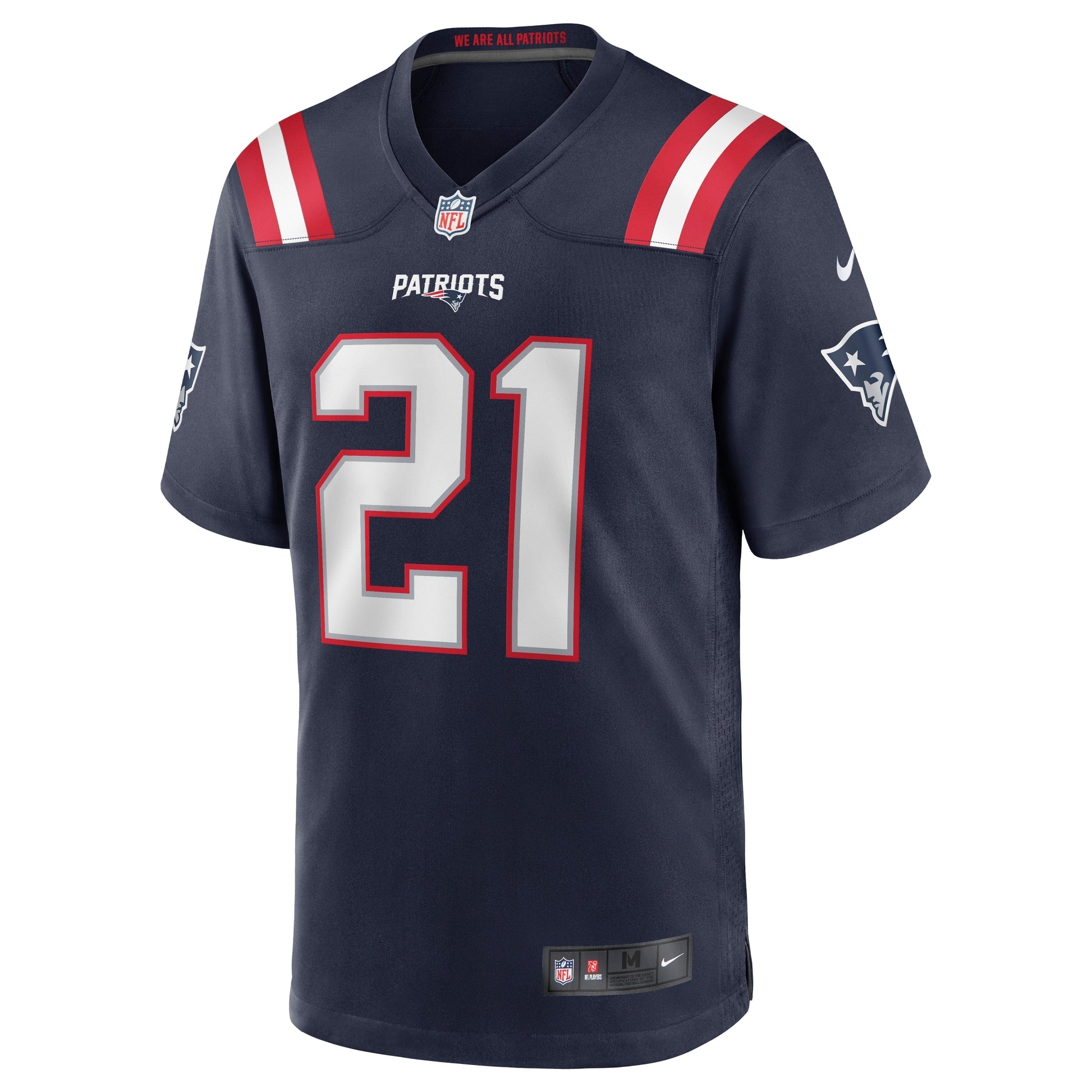 Adrian Phillips New England Patriots Game Jersey - Navy football jersey product view 2