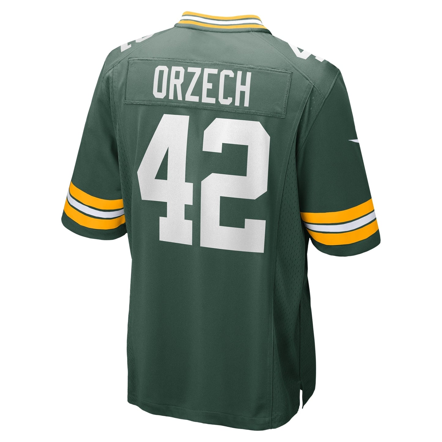 Matt Orzech Green Bay Packers Game Jersey - Green football jersey product view 3