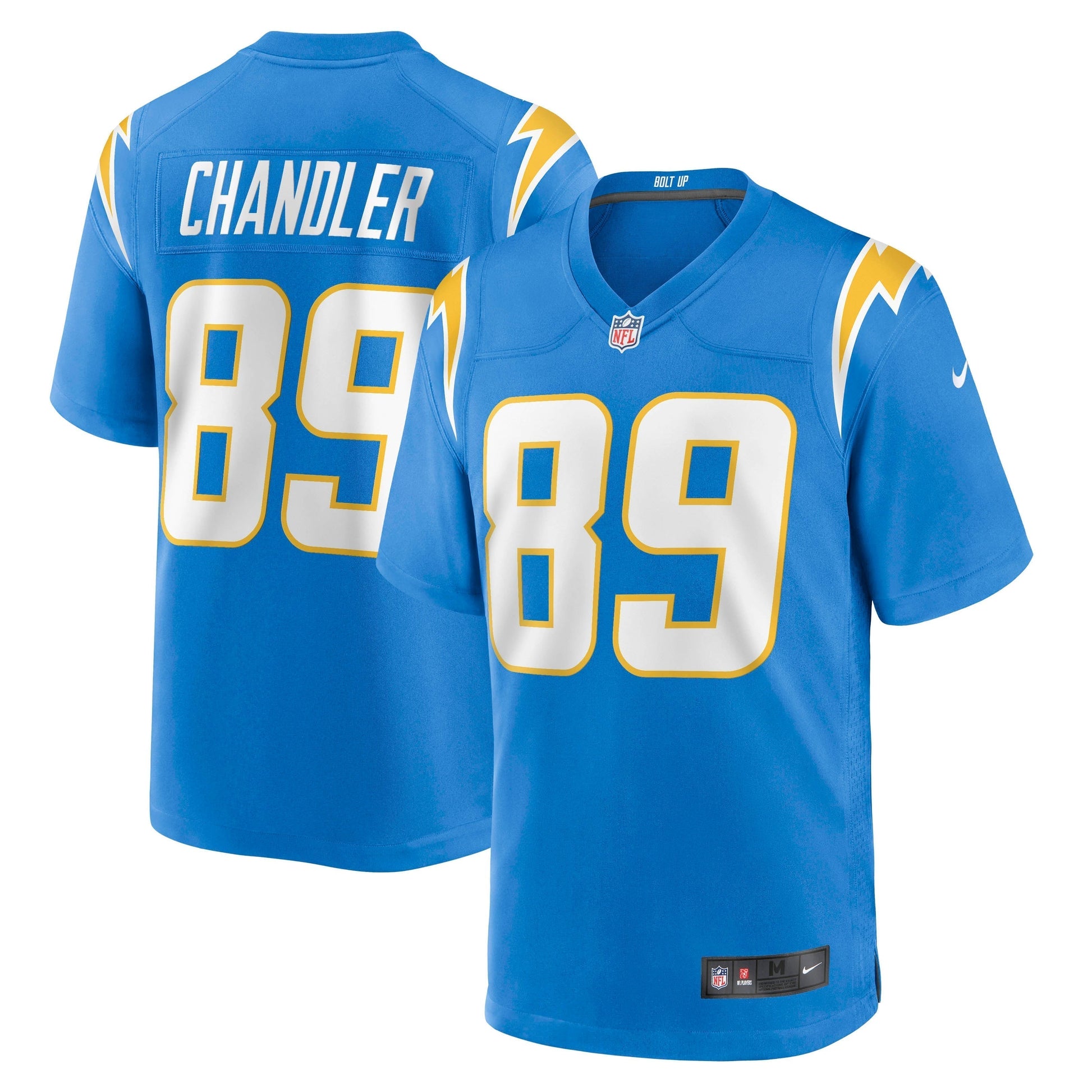 Wes Chandler Los Angeles Chargers Retired Jersey - Powder Blue football jersey product view 1
