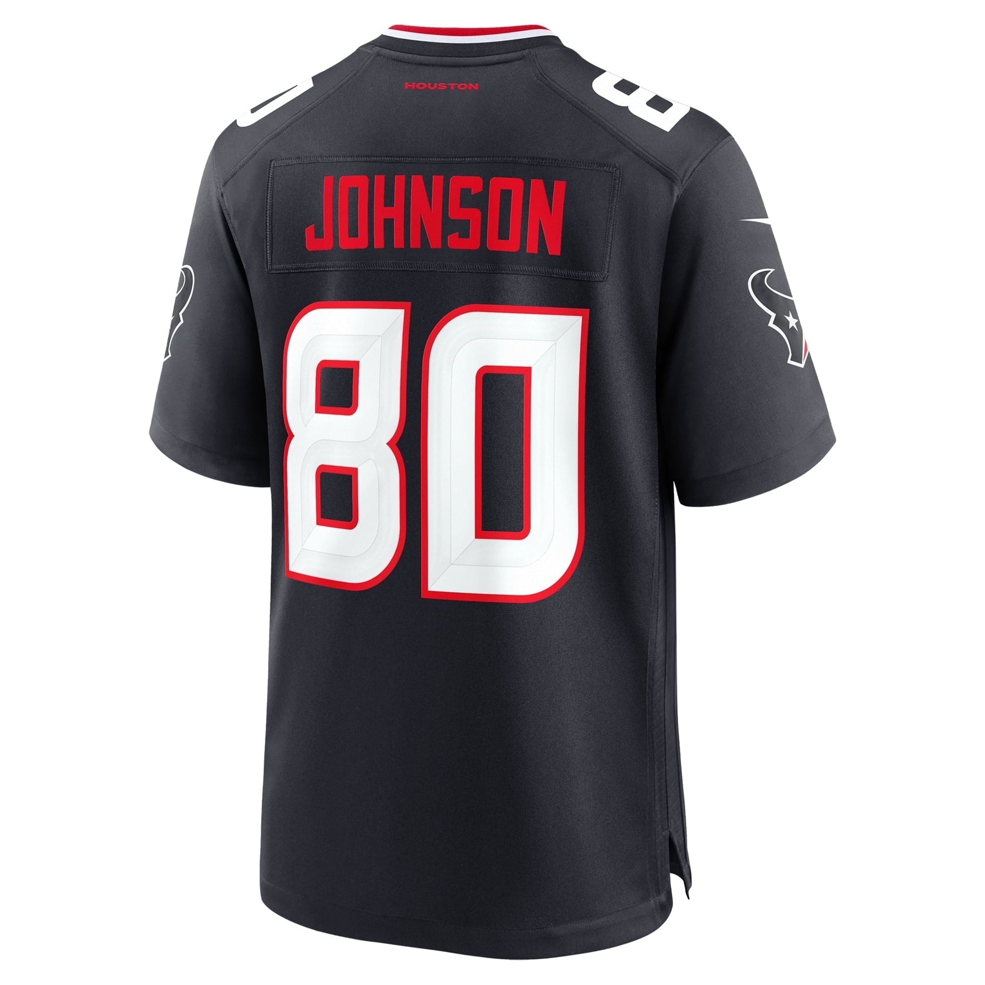 Men's Andre Johnson Navy Houston Texans Team Retired Player Game Jersey football jersey product view 3