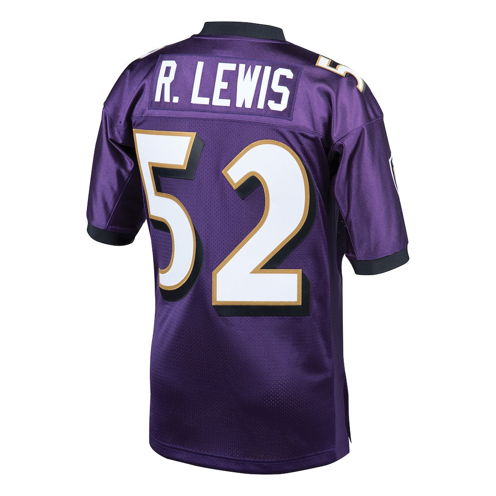 B.Ravens #52 Ray Lewis 2000 Purple Authentic Throwback Retired Player Jersey football jersey product view 1