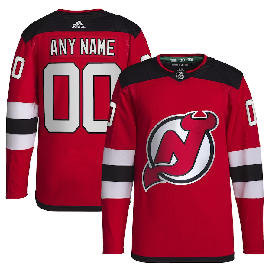 Men's New Jersey1 Devils Red Custom Team Player Jersey1 sports jersey product view 1