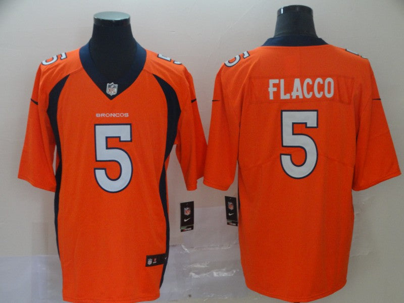 Men's Denver Broncos Joe Flacco Orange Game Player Jersey football jersey product view 1