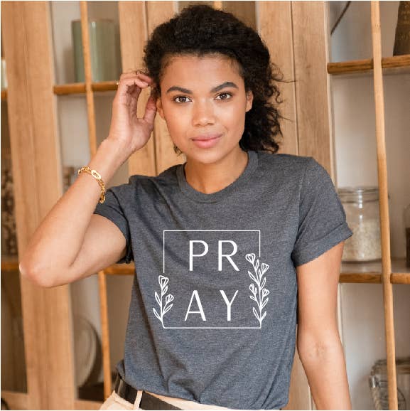 Pray Dark Heather T-Shirt Unisex T-shirt, Sweatshirt, Hoodie, Long Sleeve Tee - T-Shirt, Sweatshirt, Hoodie