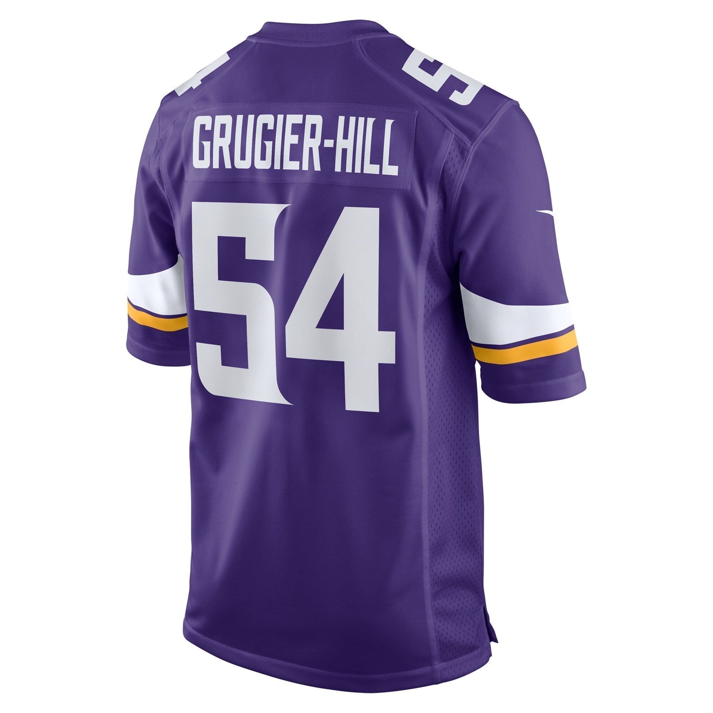Kamu Grugier-Hill Minnesota Vikings Game Jersey - Purple football jersey product view 3