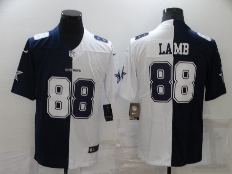 Men's Dallas Cowboys CeeDee Lamb Navy/White Game Jersey football jersey product view 1