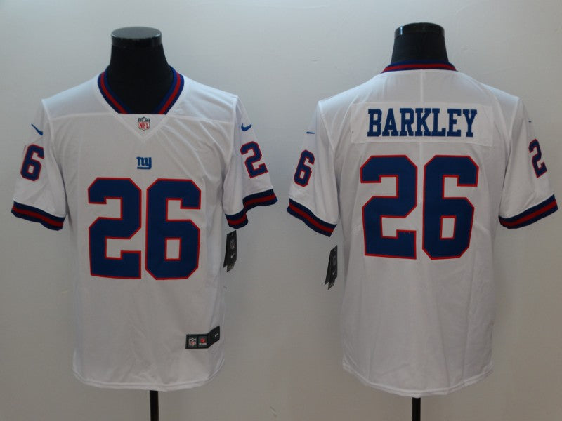 Men's New York Giants Saquon Barkley White Game Jersey football jersey product view 1
