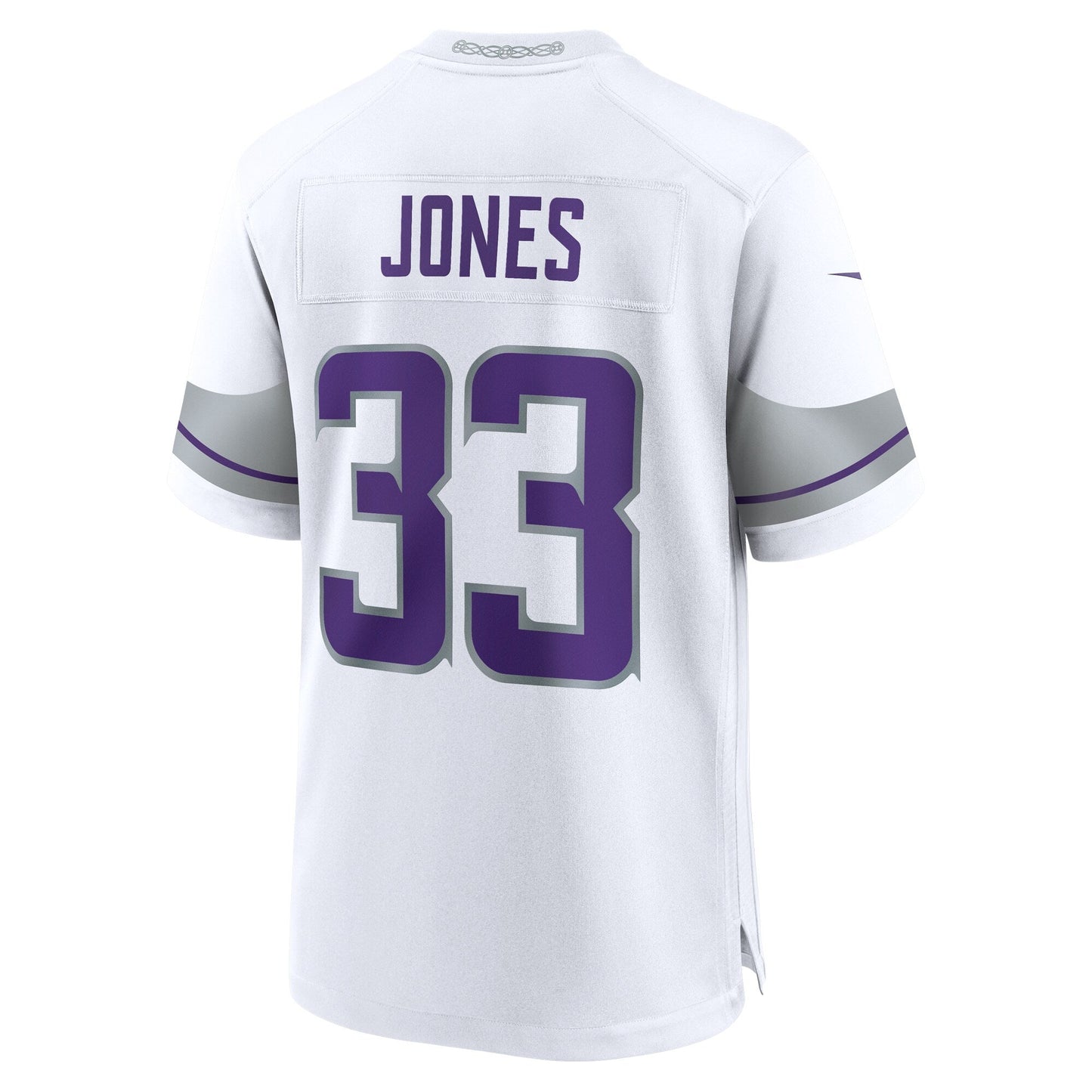Aaron Jones Minnesota Vikings Alternate Game Jersey - White football jersey product view 3