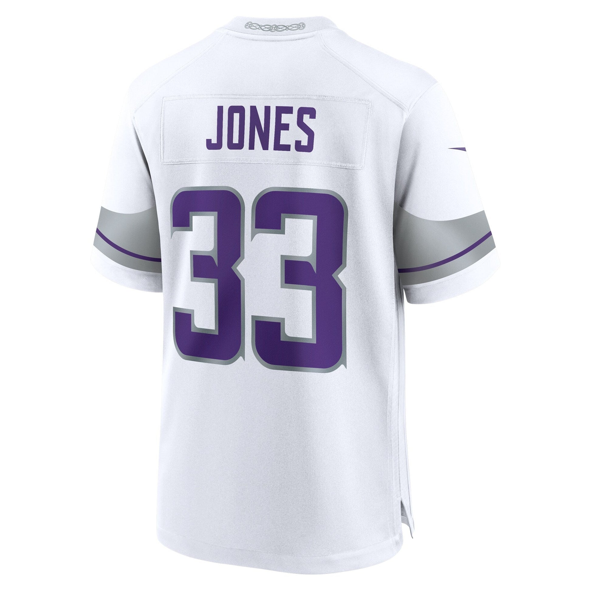 Aaron Jones Minnesota Vikings Alternate Game Jersey - White football jersey product view 3