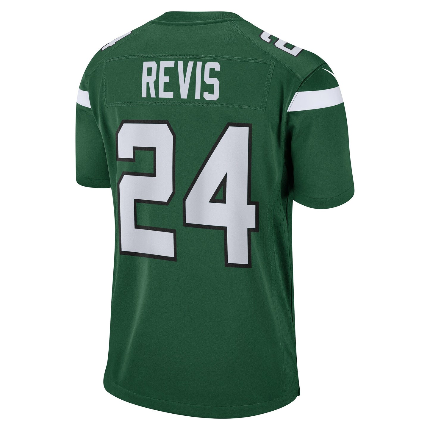 Darrelle Revis New York Jets Retired Game Jersey - Gotham Green football jersey product view 3