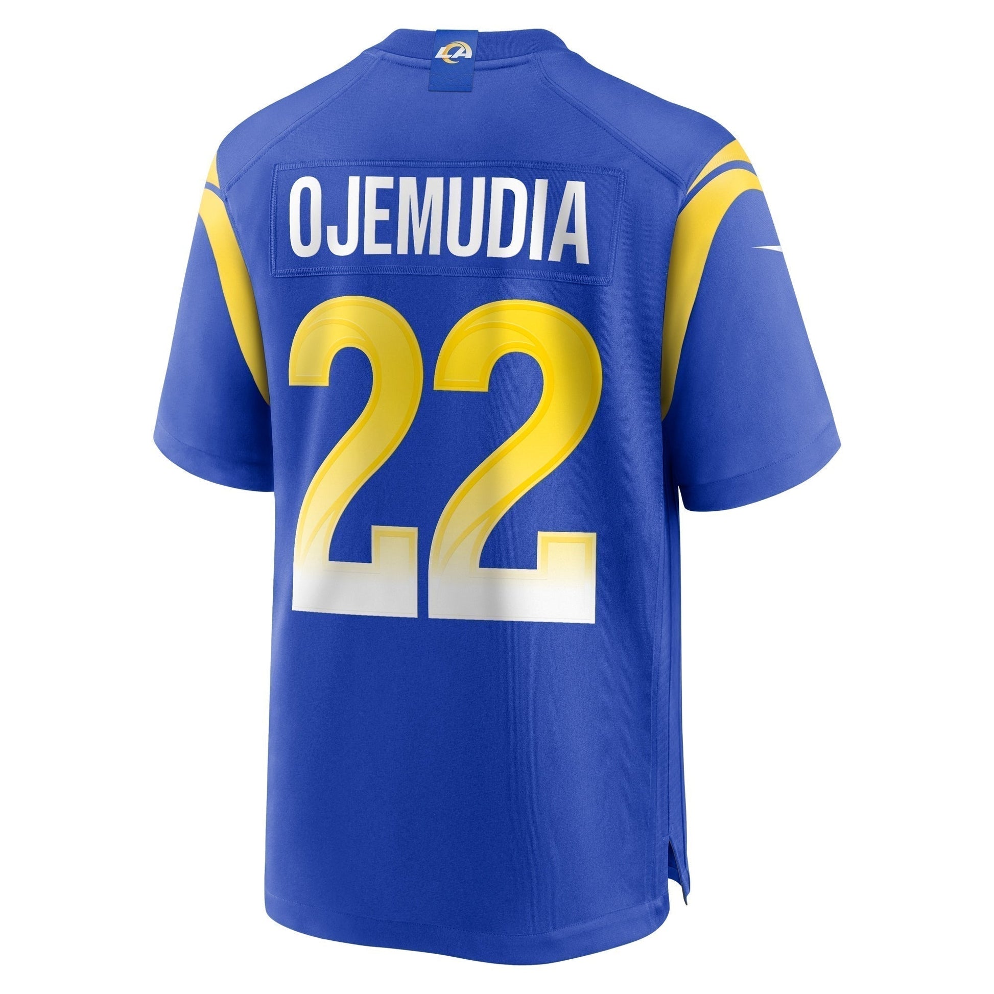 Michael Ojemudia Los Angeles Rams Game Jersey - Royal football jersey product view 3