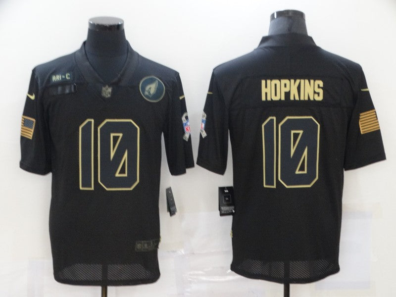 Men's Arizona Cardinals DeAndre Hopkins #10 Black Game Player Jersey1 football jersey product view 1