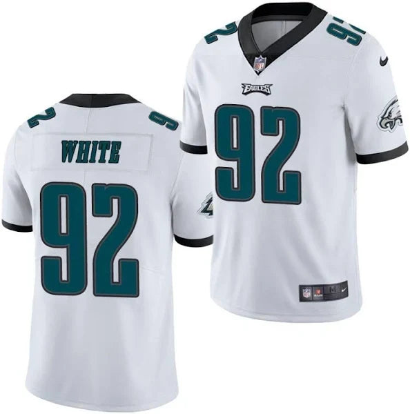 Men & Youth #92 Reggie White Philadelphia Eagles Color Rush Limited White Jersey football jersey product view 1