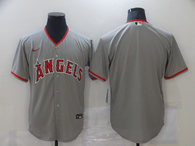 Men's Los Angeles Angels Gray Alternate Replica Team Blank Jersey baseball jersey product view 1