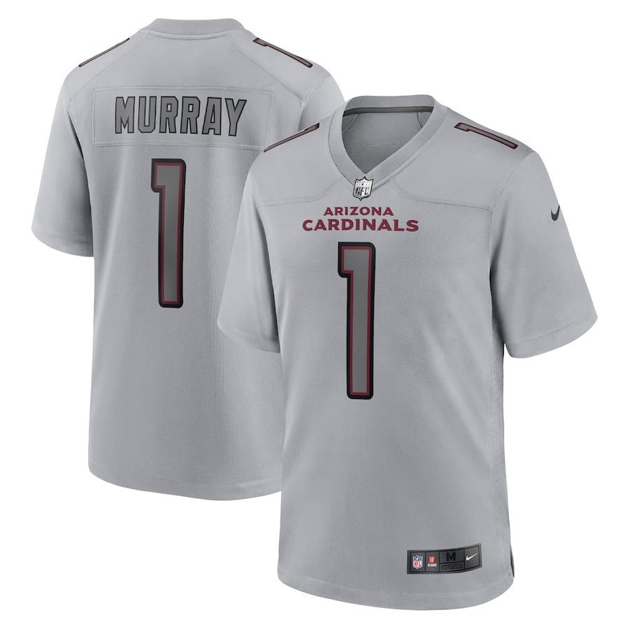 Kyler Murray 1 Arizona Cardinals Atmosphere Fashion Game Jersey - Gray football jersey product view 1