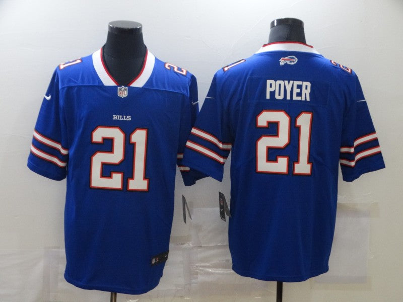 Men's Buffalo Bills Jordan Poyer Blue Game Player Jersey basketball jersey product view 1