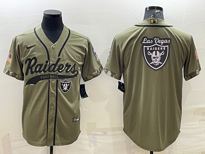 Men's Las Vegas Raiders Olive 2022 Salute To Service Limited Jersey1 football jersey product view 1